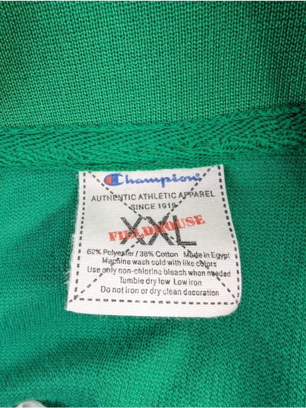 Budweiser St Louis Mens 2XL Champion Track Jacket Green Full Zip Sweatshirt - Picture 8 of 9